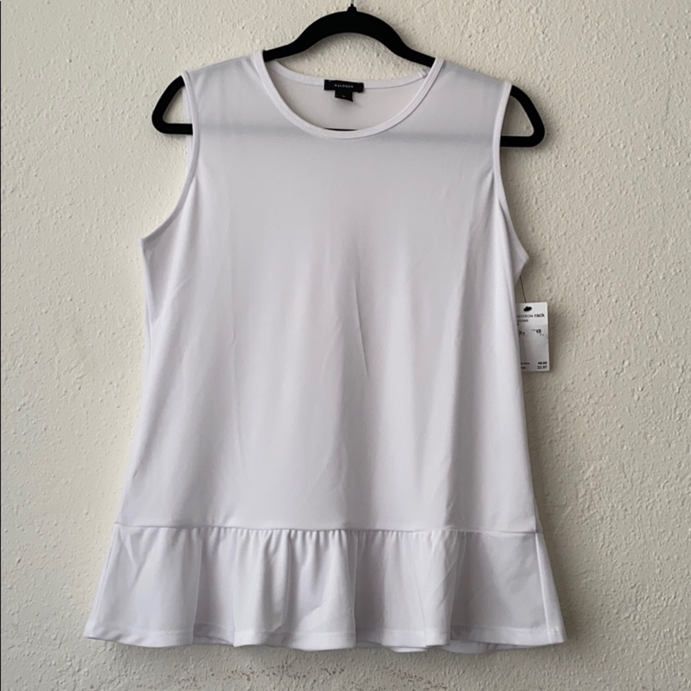 Women’s Halogen Ruffled Tanktop Sz Medium NWT